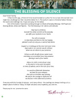 August 9, 2026 - The Blessing of Silence
